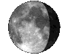 Mond, Phase: 68%, abnehmend Mond, Phase: 68%, abnehmend