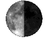 Mond, Phase: 54%, abnehmend