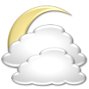 meistens bewölkt  * Niederschlagswahrscheinlichkeit 0% * Wind: 5.0km/h aus S * Zeitraum: 01:00 bis 09:00